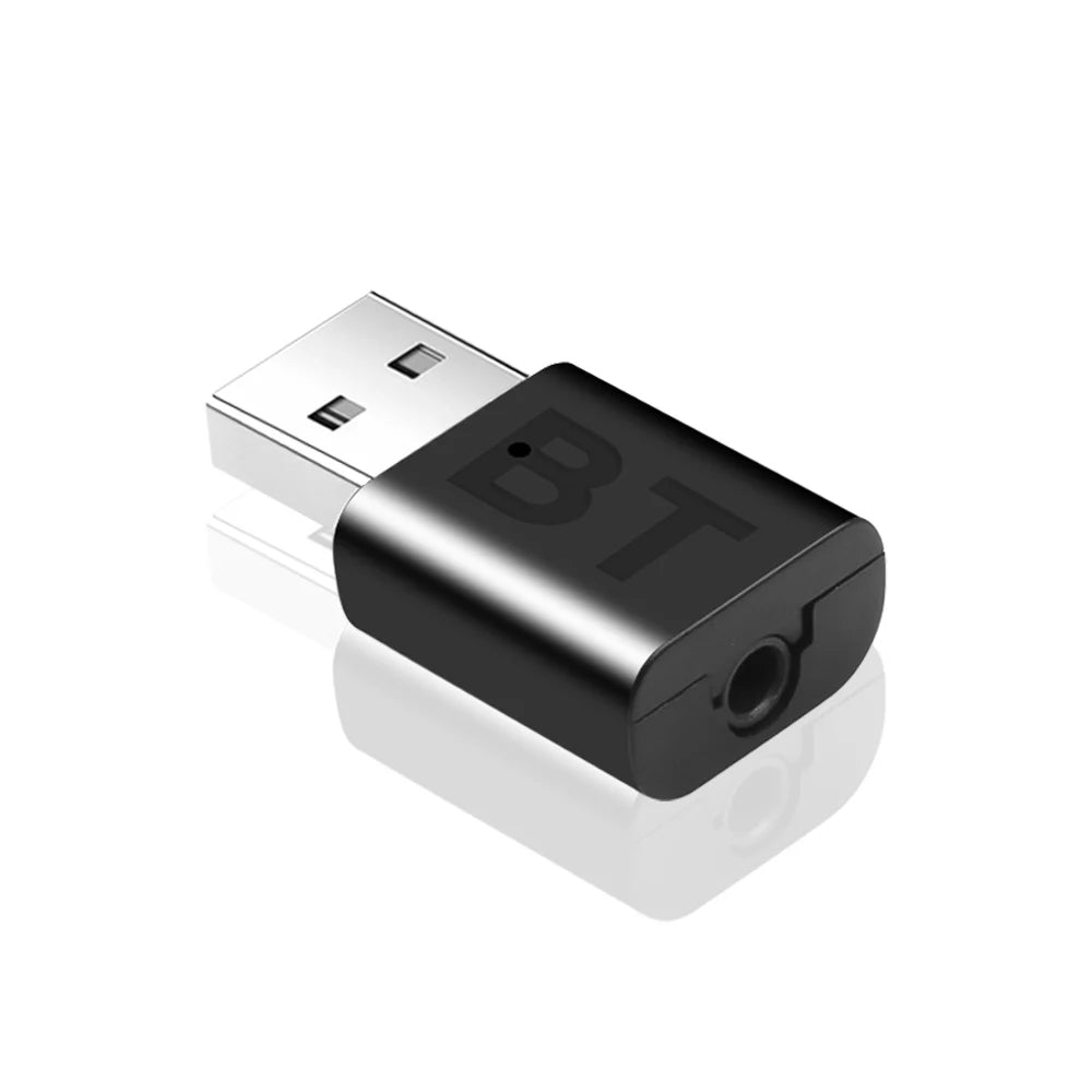 USB Bluetooth 5.0 Receiver Wireless Bluetooth Adapter 3.5mm AUX Jack for PC Car Music AUX Stereo Audio Adapter for TV Headphone