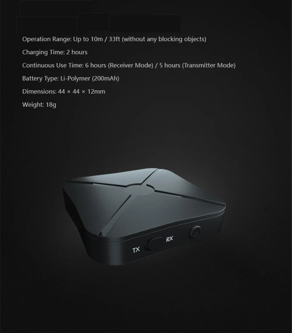 Shoumi 15 Hours Play Wireless Headset Bluetooth Television Headphone with Mic,Bluetooth Adapter Built-in Battery,for TV Computer