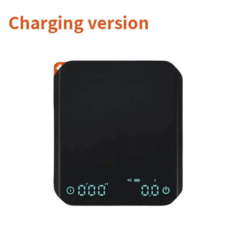 Black Coffee Scales High Precision Electronic Scales Palm Size Rechargeable Smart Espresso Scales with Timer 3 Modes Use