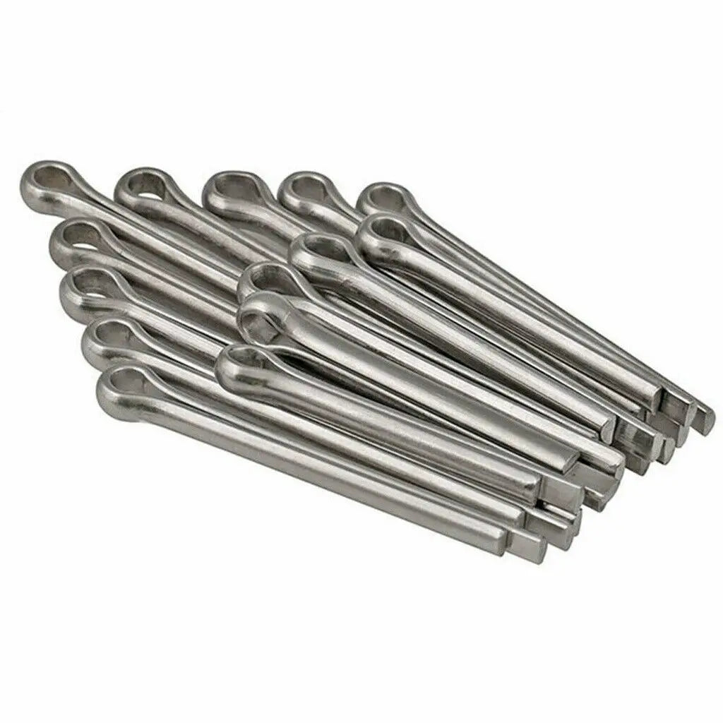 150PCS Split-Pins / Split Cotter Pins Stainless Steel A2-Marine Grade (304) +Box Steel Hard Case Link Assortment