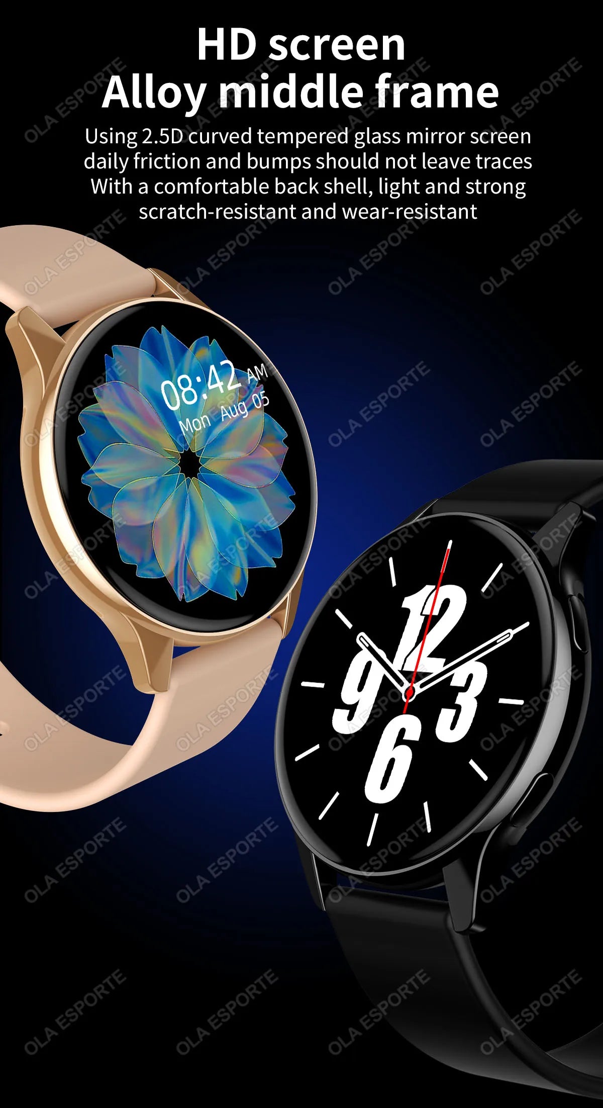 For Android IOS Smartwatch GPS Fitness Tracker Watch 6 Bluetooth Call Watches For Man Heart Rate Monitor Watch Men Women 2025New