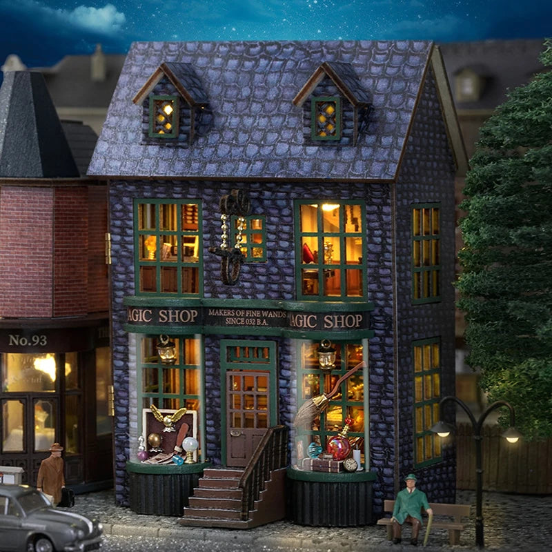 DIY Wooden Doll Houses Mini Assembly Handmade Small House Creative Scene Decoration DollHouse For Toys Birthday Gifts
