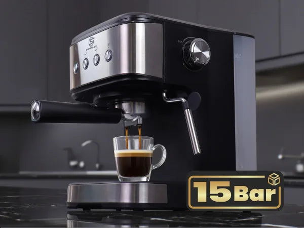 SUPERLEX Semi Automatic Italian Coffee Machine 1100W Pressure High-pressure Extraction and Milk Froth Two in One Coffee Machine