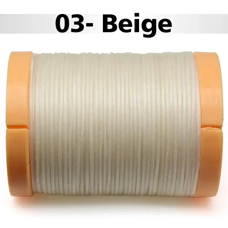 Handmade Flat Wax Thread for Leather Craft, Hand Stitching, DIY Wax Coated Strings, Repair Shoes, Sewing Tools, 0.8mm, 1.0mm