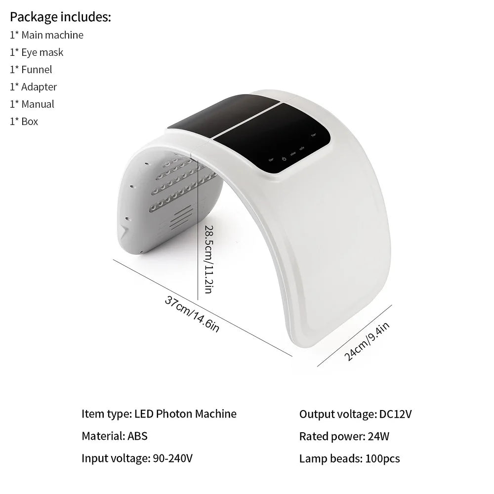 Foreverlily LED Photon Facial Beauty Machine Skin Rejuvenation Lifting Face & Body Skin Care Spa Massager