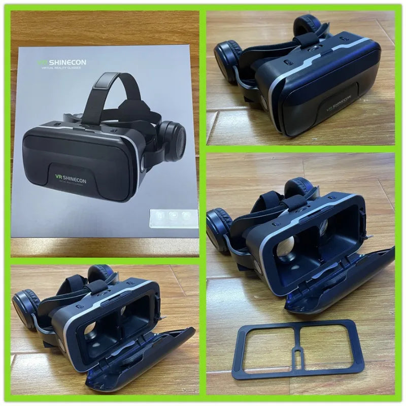 VR Shinecon Virtual Reality Casque Helmet 3D Glasses For Smartphone Smart Phone Headset Goggles Binoculars Video Game Wirth Lens