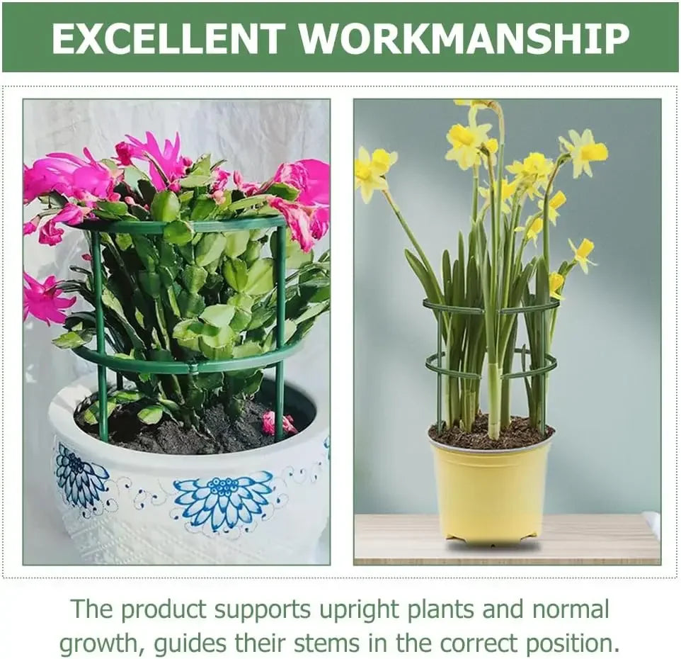 Green Plant Support Pile Frame Greenhouse Arrangement Semicircle Fixed Rod Indoor Flower Plants Vine Climbing Bracket Hock Pen