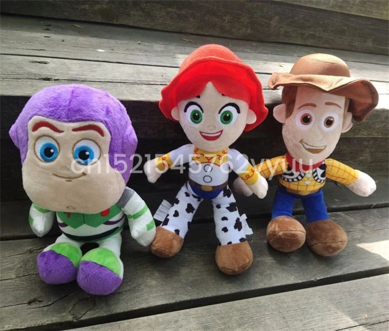 23cm Cute Woody Buzz Lightyear Plush Toy Lovely Stuffed Anime Jessie Plushies Pendant Cartoon Doll Home Decor Xmas Gifts