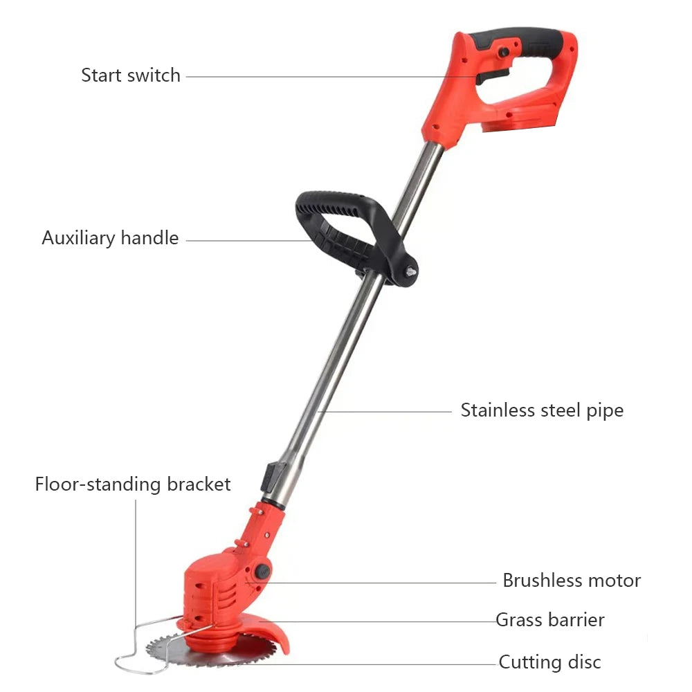 2026 New Cordless Handheld Electric Lawn Mower Grass Trimmer With Adjustable Garden Tool For Makita 21V Battery