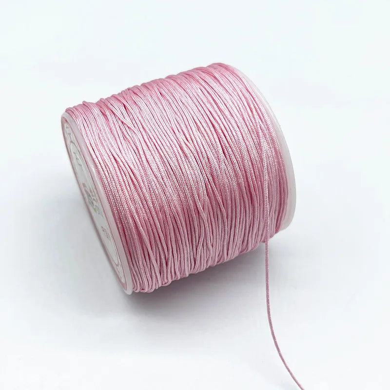 100M/Roll 0.8mm Nylon Cord Thread Chinese Knot Macrame Cord Bracelet Braided String DIY Tassels Beading Shamballa String Thread