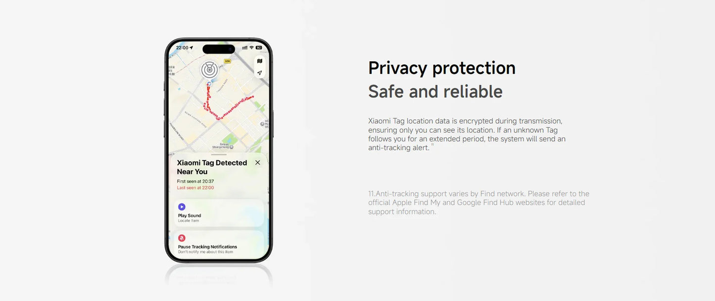 Xiaomi Tag Tracker Smart  Anti Lost Device Global Version Compatible Apple Find My and Google Android Find Hub Bluetooth 5.4