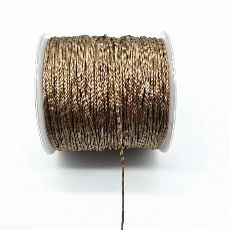 100M/Roll 0.8mm Nylon Cord Thread Chinese Knot Macrame Cord Bracelet Braided String DIY Tassels Beading Shamballa String Thread