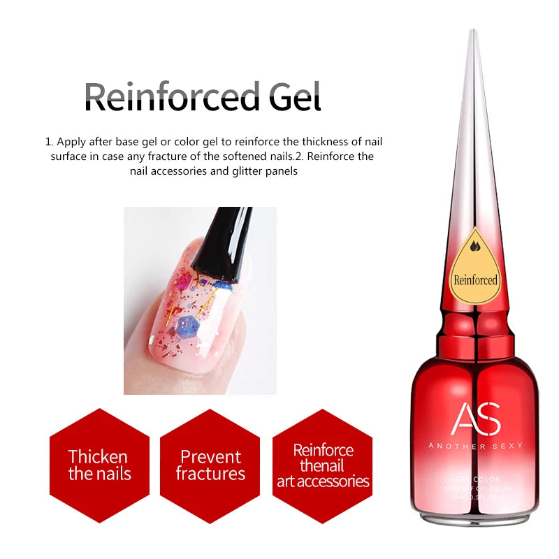 AS Water Drop Wave Gel Nail Gel Polish Clear Ripple Gel Nail Vernis Varnish Glue Phototherapy 15ml Glass Water Drop Glue