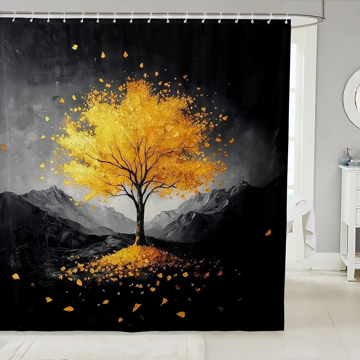 Dachshund Shower Curtain Kids Cute pet Dog Bathroom Shower Liner for Teens Puppy Bath Curtain Waterproof Waterproof Polyester