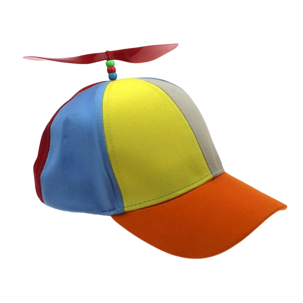 Rainbow Bamboo Dragonfly Baseball Cap Funny Helicopter Propeller Adventure Hat Firefly Cap Snapback Hat For Adult Kids Boy Girl