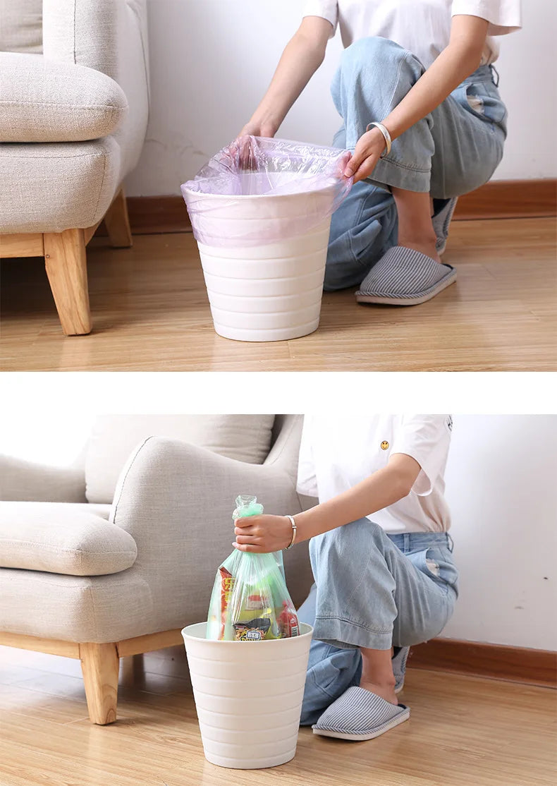 5 Rolls/pack Household Disposable Trash Pouch Small Trash Bags Kitchen Storage Garbage Bags Cleaning Waste Bag Plastic Bag