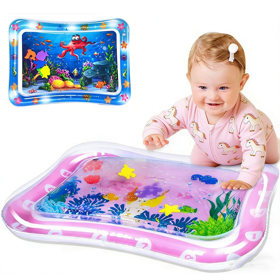 Baby Water Play Mat Inflatable Cushion PVC Infant Tummy Time Toddler Water Pad For Kids Early Education Developing Activity Toys