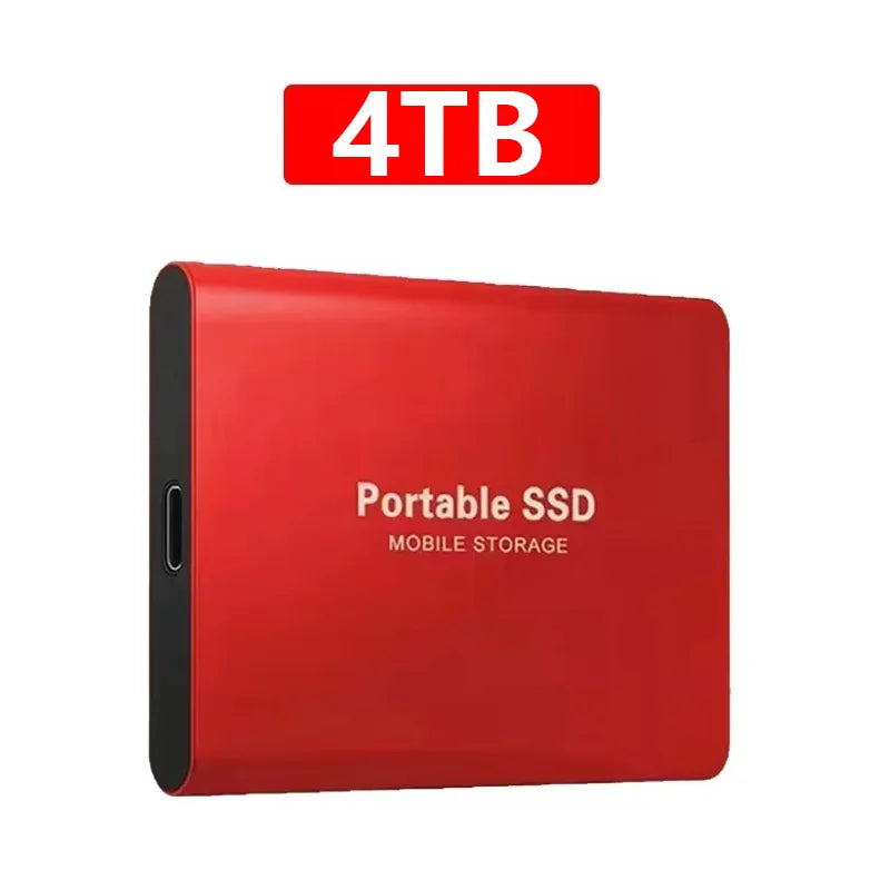 Anti-Shock Design SSD 2TB 4TBNew Portable External Hard Drive 16TB Mass Capacity Solid State Disk USB3.2 TYPE-C for Laptop PC