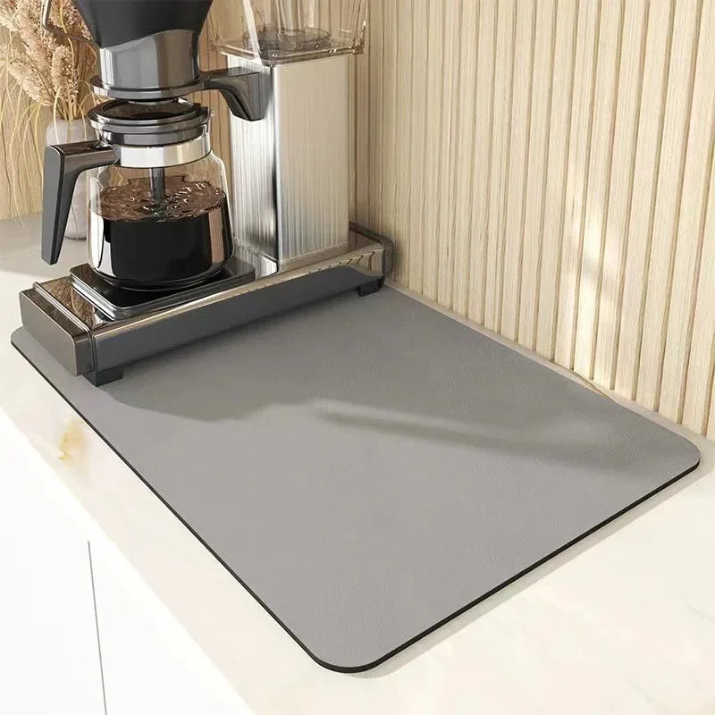 Super Absorbent Kitchen Tableware Impermeable Drainage Mat Heat Insulation Non-slip Pad Tableware Mats Coffee Dish Drying Mat