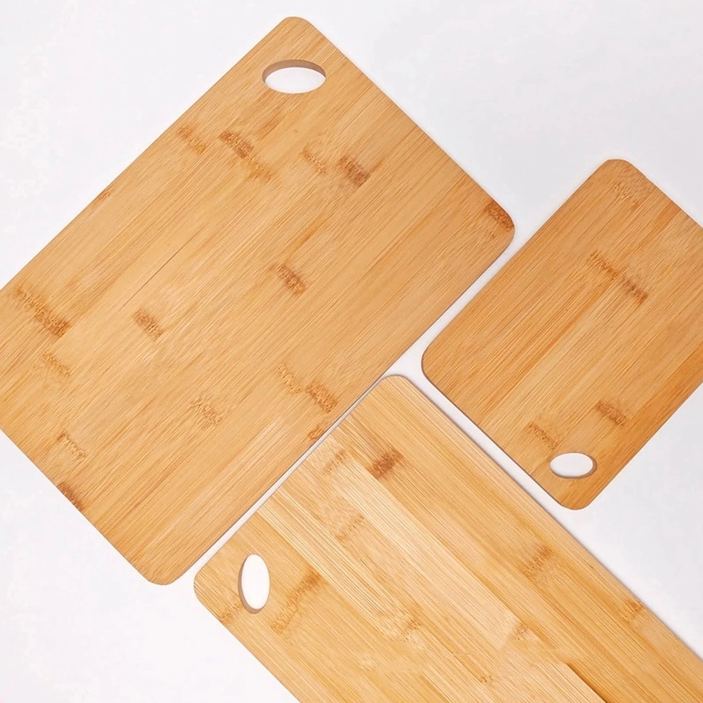 Kitchen Bamboo Cutting Board Set Cutting Board Thickened Solid Wood Cutting Board Double-sided  Cutting Boards  Multi-size Kitchen Wooden Cutting Boards, Convenient Kitchen Essentials,  for Chopping and Serving