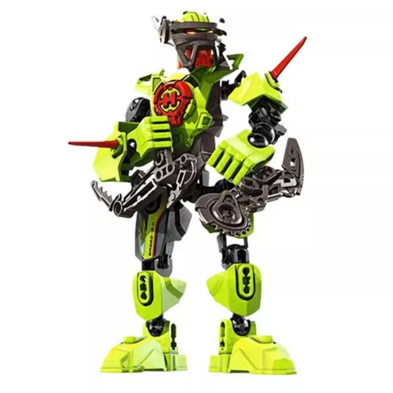 Hero Factory Star Warrior Bionicle Building Blocks, Furno Evo Combined Robot Mech Model Toy Set for Kids, Holiday Gift