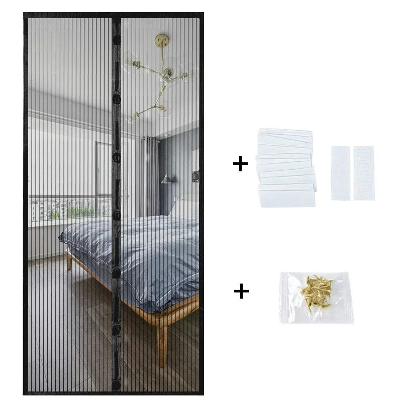 Magnetic Mosquito Net, Summer Insect Fly Control, Door Curtain Net, Living Room, Bedroom Curtain, Automatic Closing Door Screen