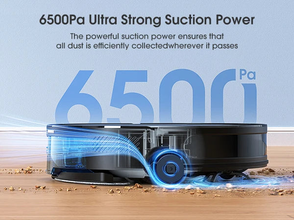 Lubluelu 6500Pa Sweeping Robot Vacuum Cleaner with Mapping Self Collection Dust App Control Dragging Cleaning Sweep Floor for Home Office