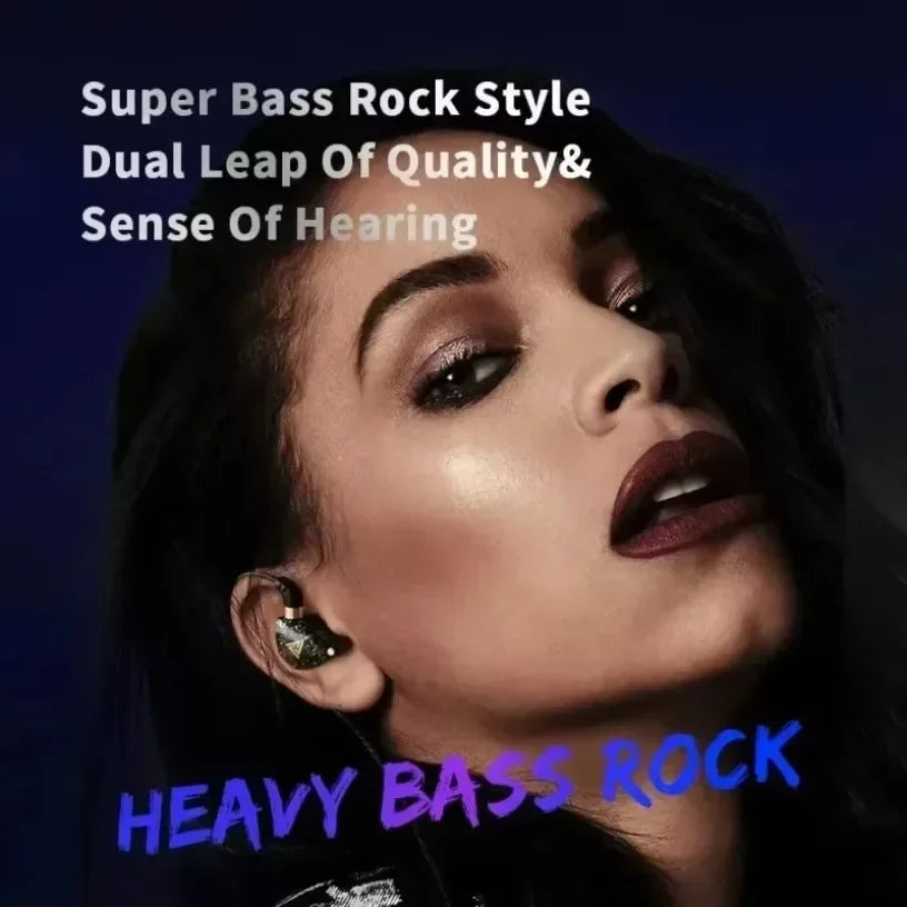 QKZ CK5 FiLe Wired Earphone with Microphone HiFi Music Earphone Professional Gaming And Sports Noise Cancelling Headphones