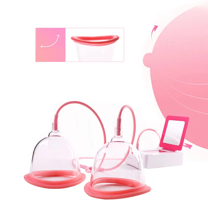 Vacuum Suction Massage Breast Enlargement Cupping Machine Electric Pump Cup Massager Body Chest Shaping Butt Lifting Device