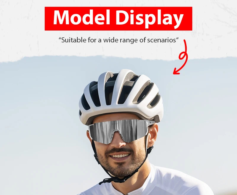 SCVCN Hot Cycling Sunglasses Men Road Driving Bike Glasses Outdoor Sports Mountain Climbing Women Bicycle UV400 Cycling Goggles