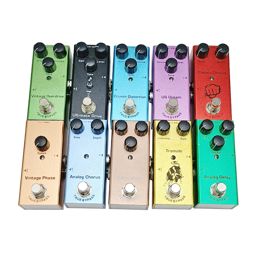 Electric Guitar Pedal Vintage Overdrive/US Dream/Classic Chorus/Vintage Phase/Tremolo/Analog Delay/Digital Delay/Ultimate Drive