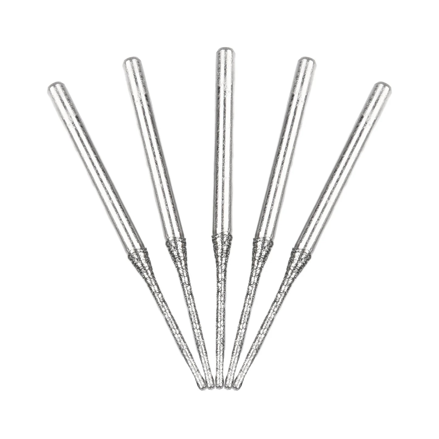5pcs 0.8-2.5mm Diamond Coated Drill Bits 2.35mm Shank Glass Jade Amber Jewelry Diamond Drill Bits For Drilling Glass Woodworking