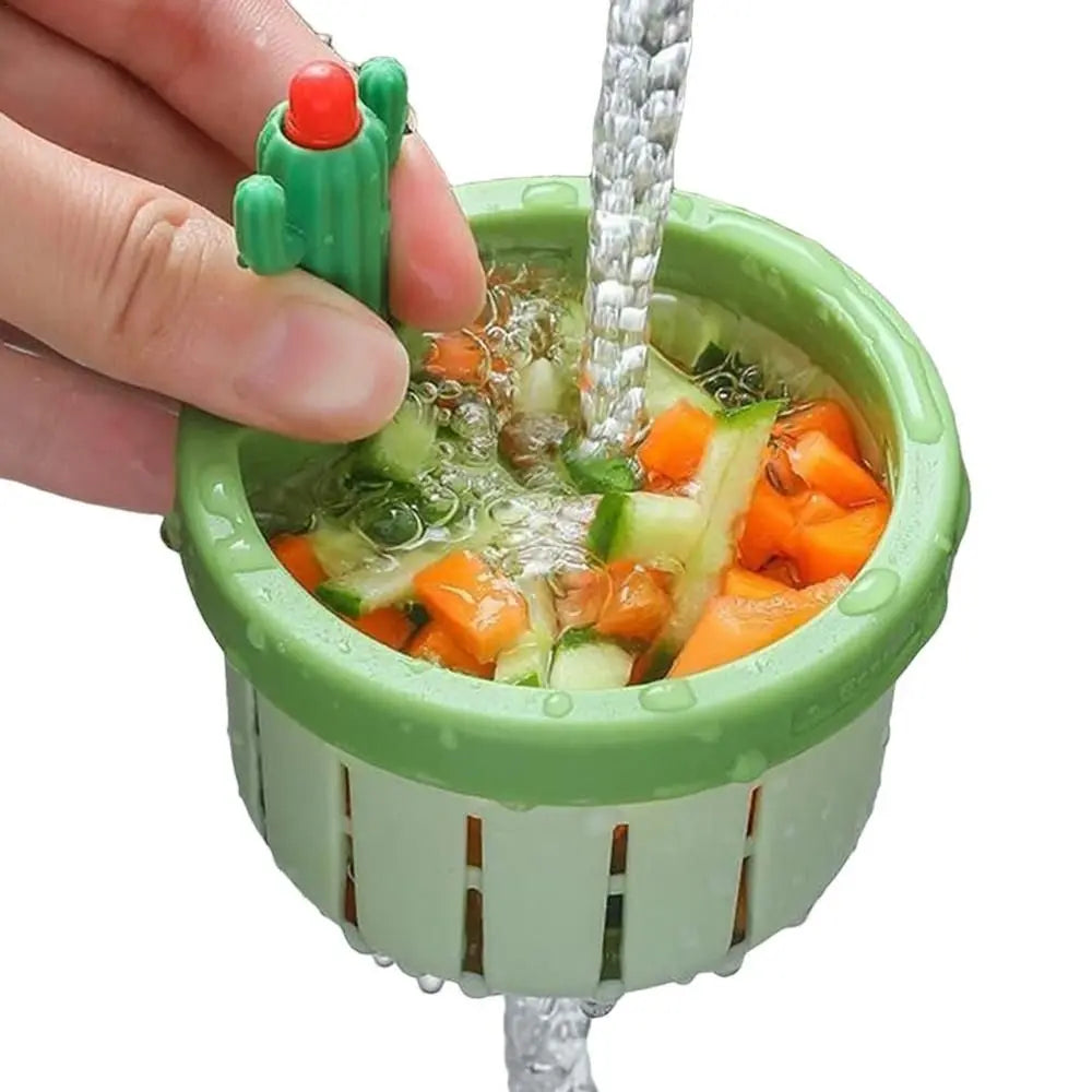 Cactus Kitchen Sink Drain Strainer Easy Cleaning Sink Drain Basket Food Waste Catcher for Kitchen Tools