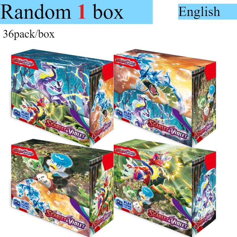 Pokémon Card 360 Pcs/Box English Brilliant Stars 151 Prismatic Evolutions PARADOX RIFT Battle Transaction Card Game Popular Gift
