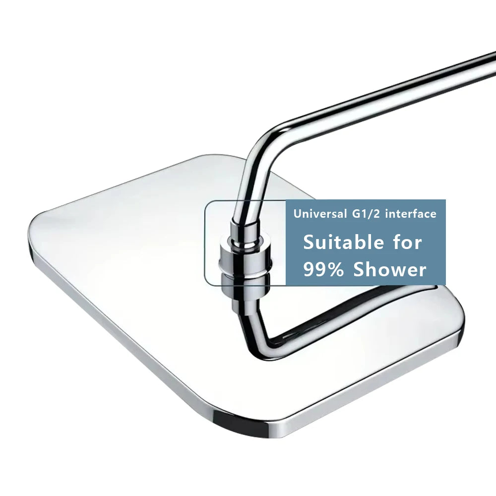Large Flow High Pressure Shower Head Spray Bathroom Rain Shower Silicone Water-saving Nozzle Pressurization Handheld Accessories