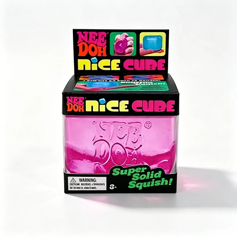 NeeDoh PEACE O' CAKE Squishy Toy NEE DOH Rainbow Cake Stress Fidget Sensory Toy Stress Relief Squishy Cube Anti-Anxiety Toy