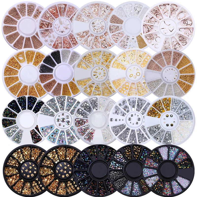 nail parts nail art glitter rhinestone Crystal gems jewelry Bead Manicure decoration accessories nail supplies for professionals