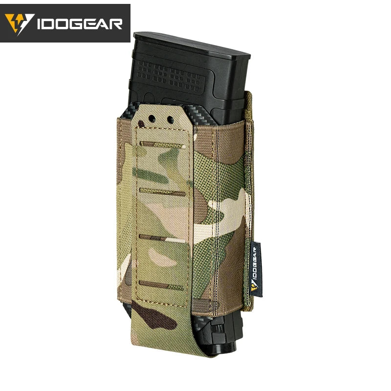 IDOGEAR Tactical Single LSR 556 Mag Pouch Mag Carrier MOLLE Pouch Laser Cut Tool Bags 35135