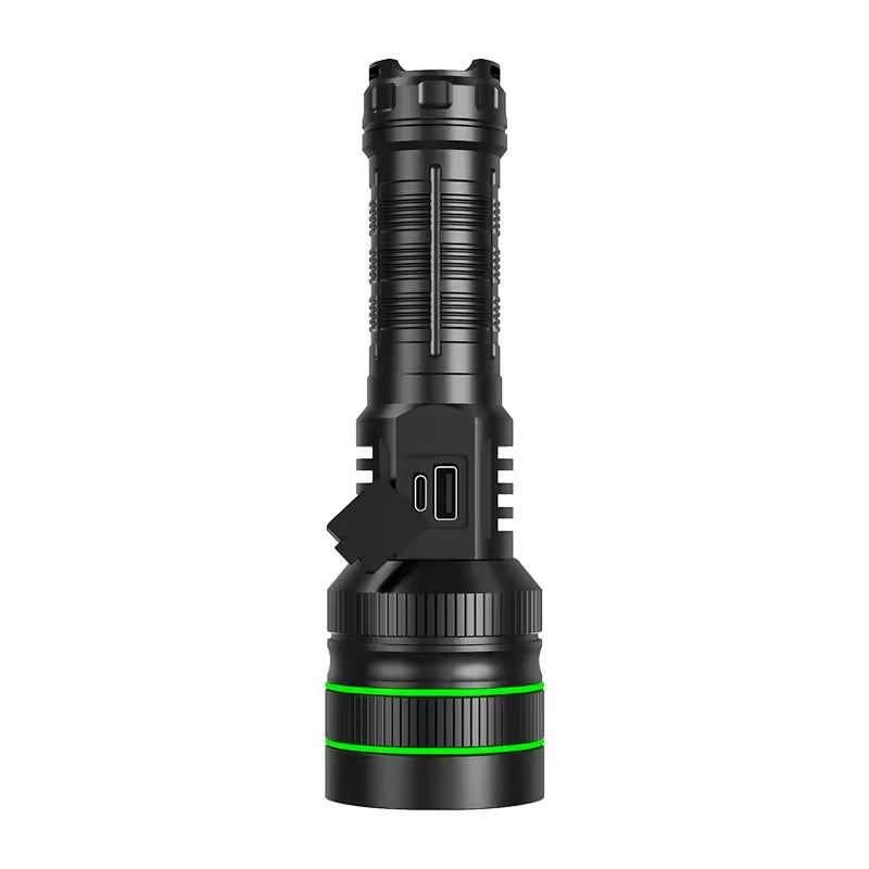 hit product long-range kilometer ultra bright flashlight, outdoor waterproof high-power strong light flashlight, rechargeable
