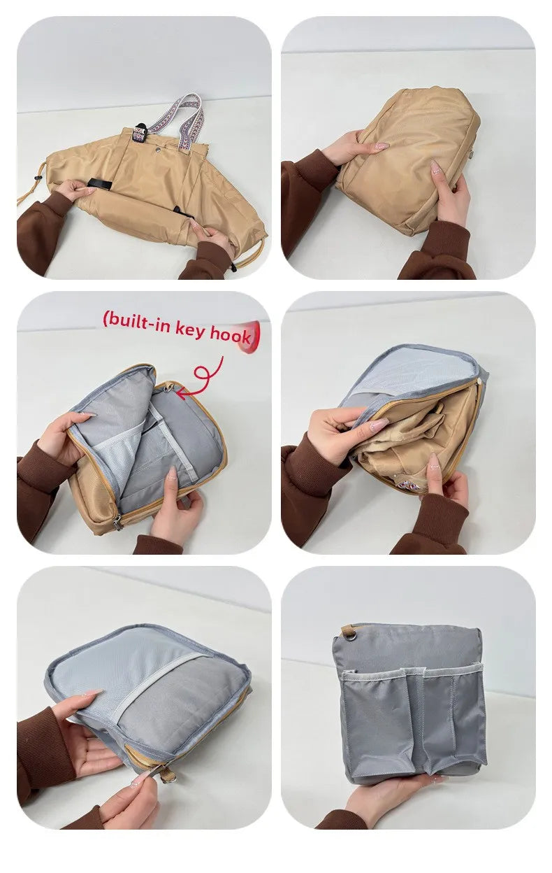 3-in-1 Mommy Bag Baby Diaper Bags Multifunctional Women's Tote Backpack Travel Duffel Airport Bags Foldable Gym Bag
