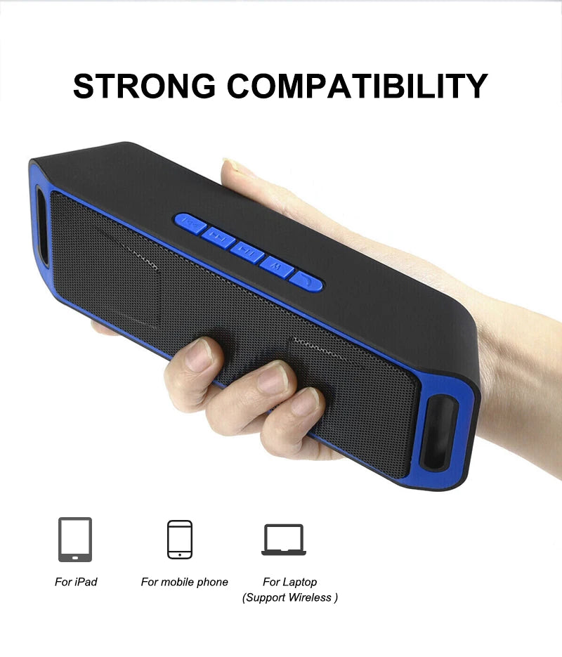 Portable Bluetooth Speaker Wireless Mini Speaker Subwoofer Speaker Smart Speaker TF USB Built-in Mic Dual Bass