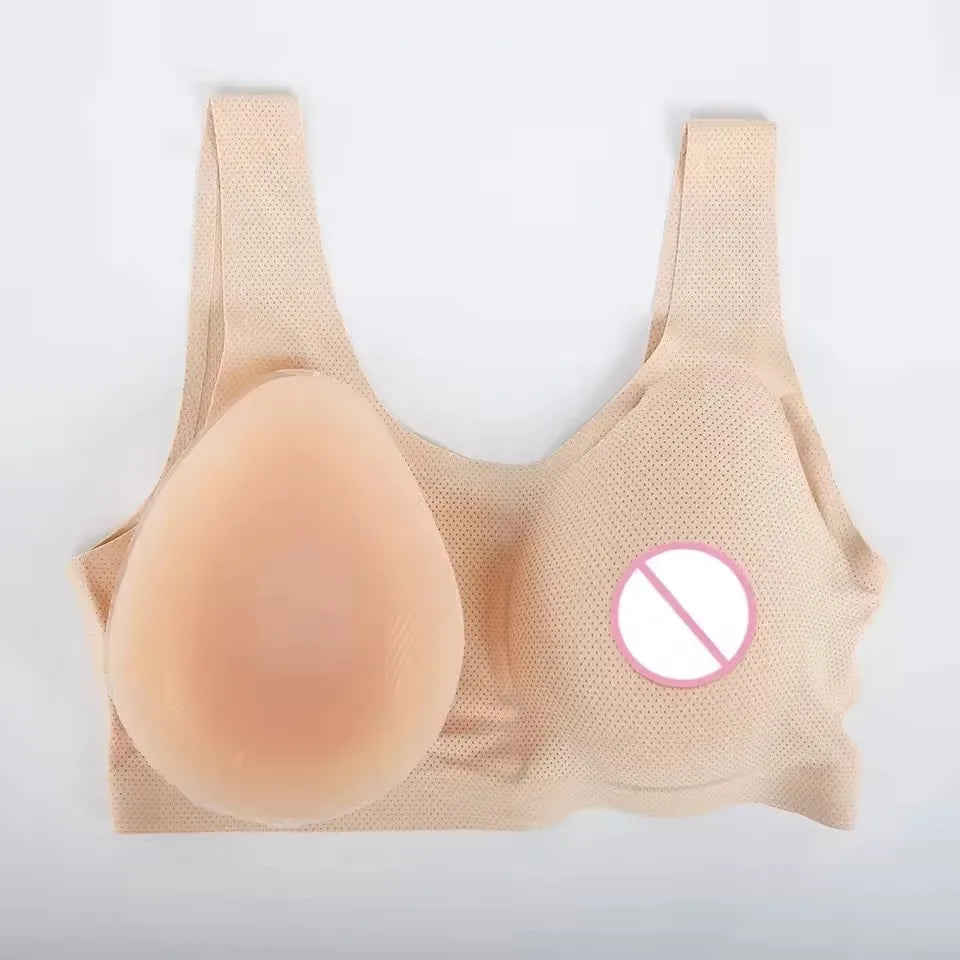 Silicone Realistic Fake Chest Tits Sexy Artificial Boobs Soft Breast Enhancement Pads for Transgender Drag Queens Party Cosplay