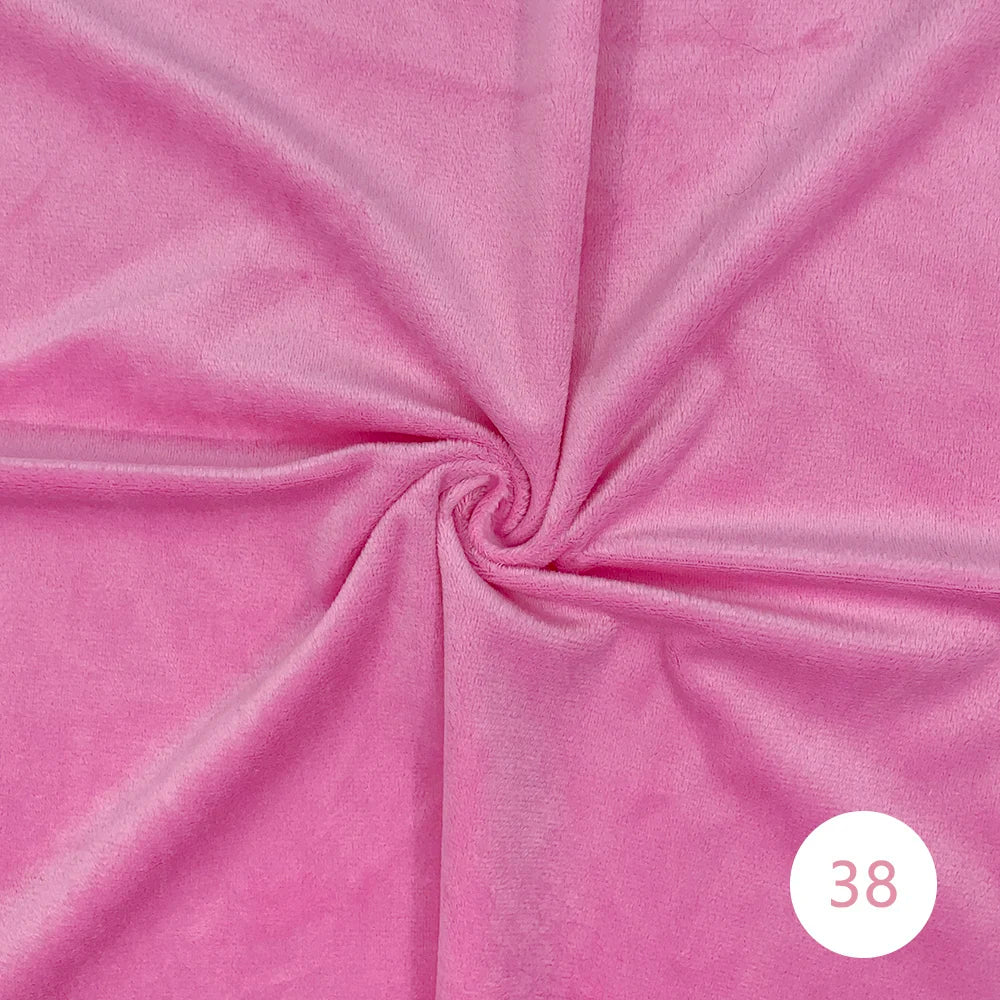 1.5mm Super Soft Short Plush Fabric Thick Crystal Super Soft Flannel Plush Toy Handmade Diy Fabric 45x50cm