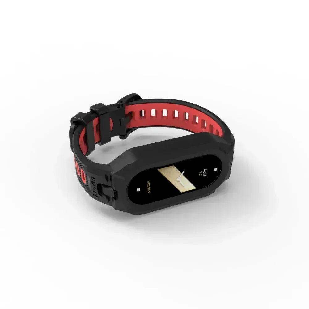 Silicone Sport Strap For Xiaomi Mi Band 9 8 7 6 5 Replacement Soft TPU Case Smartwatch Wristband For Xiaomi Mi Band 9 Bracelets