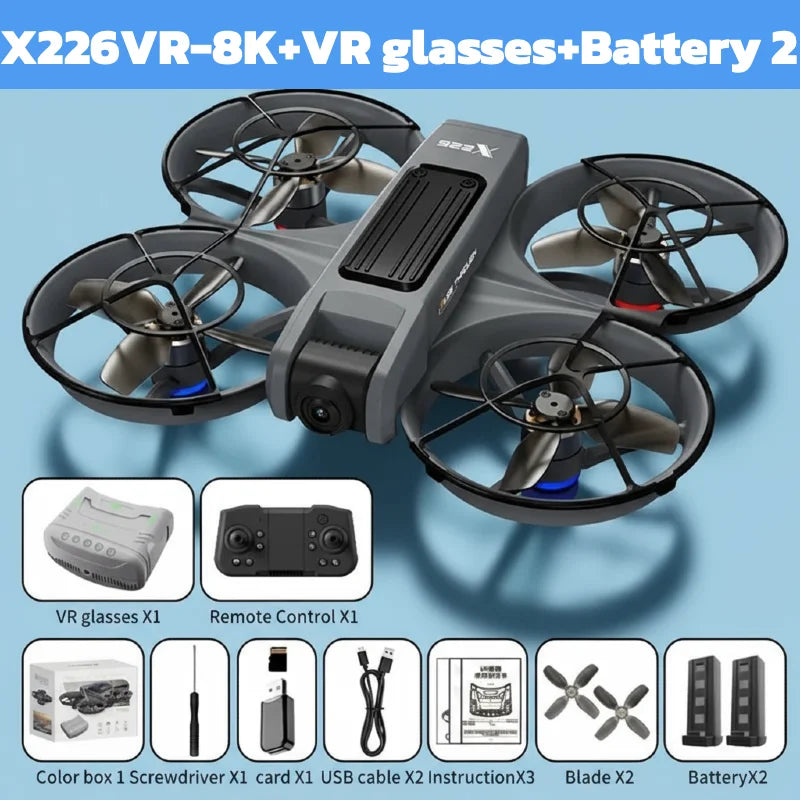 NEW Lenovo X226/X226VR Mini Drones 4K Professional Remote Control Helicopter Plane RC Dron with Screen Quadcopter Toys Gift
