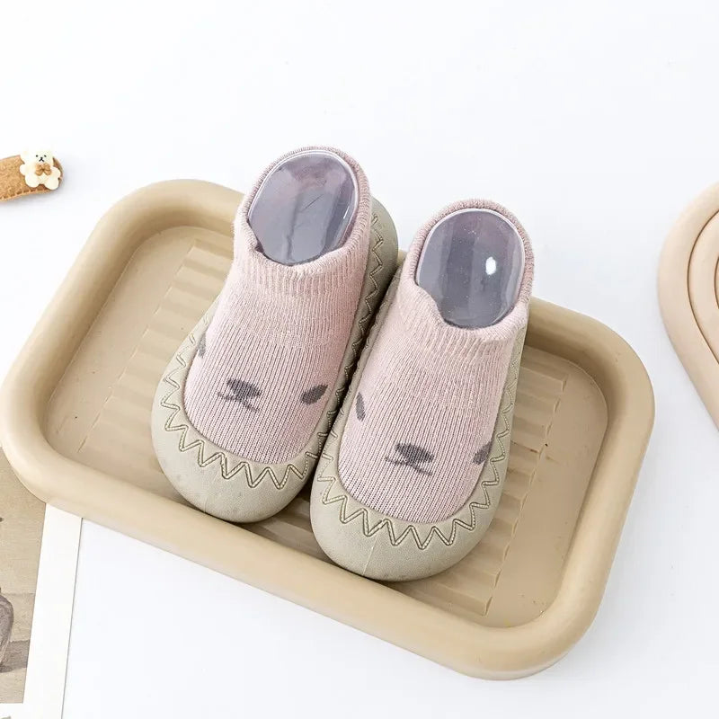 Baby Socks Shoes Infant Cute Cartoon Kids Boy Shoes Soft Rubber Sole Child Floor Sneaker BeBe Booties Toddler Girls First Walker