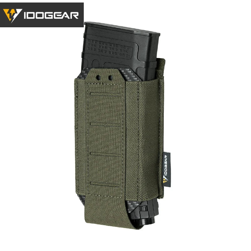 IDOGEAR Tactical Single LSR 556 Mag Pouch Mag Carrier MOLLE Pouch Laser Cut Tool Bags 35135