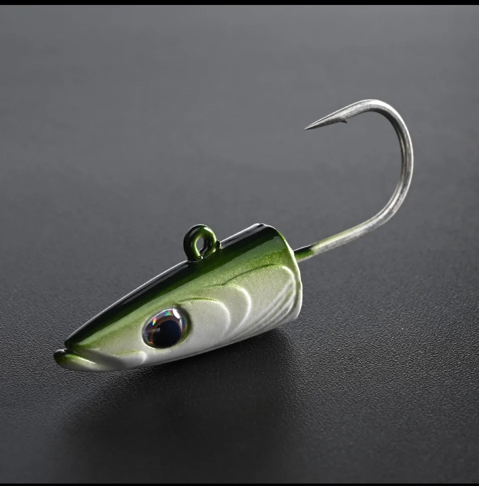 BLUX Happy Sandeel 11cm 17g Soft Live Eel Fishing Lure Paddle Tail Jig Head Hook Vinyls Vibration Artificial Bait Saltwater Gear