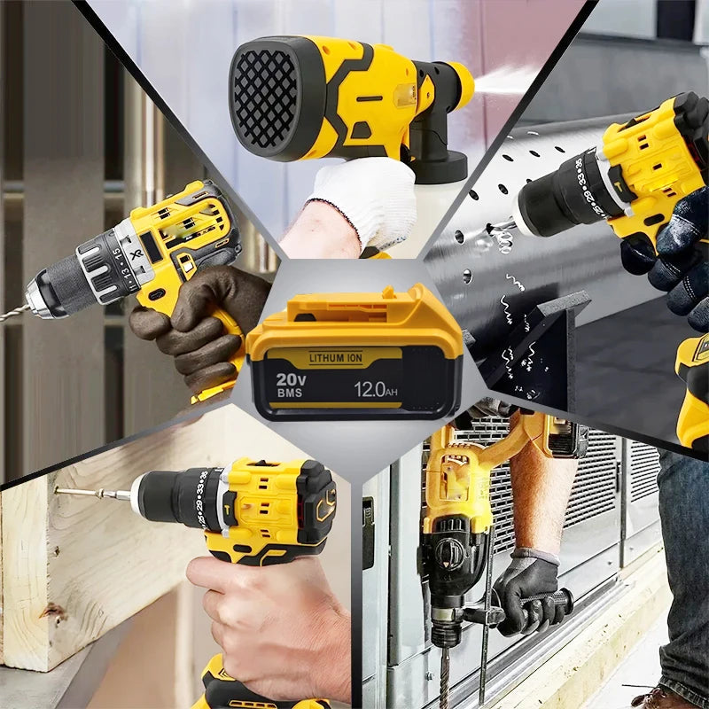New High-power For DEWALT 20v/60V battery DCB200 DCB205 DCB206  * power tool 18V battery 3AH 8AH 12AH 18AH batteries  DCD805