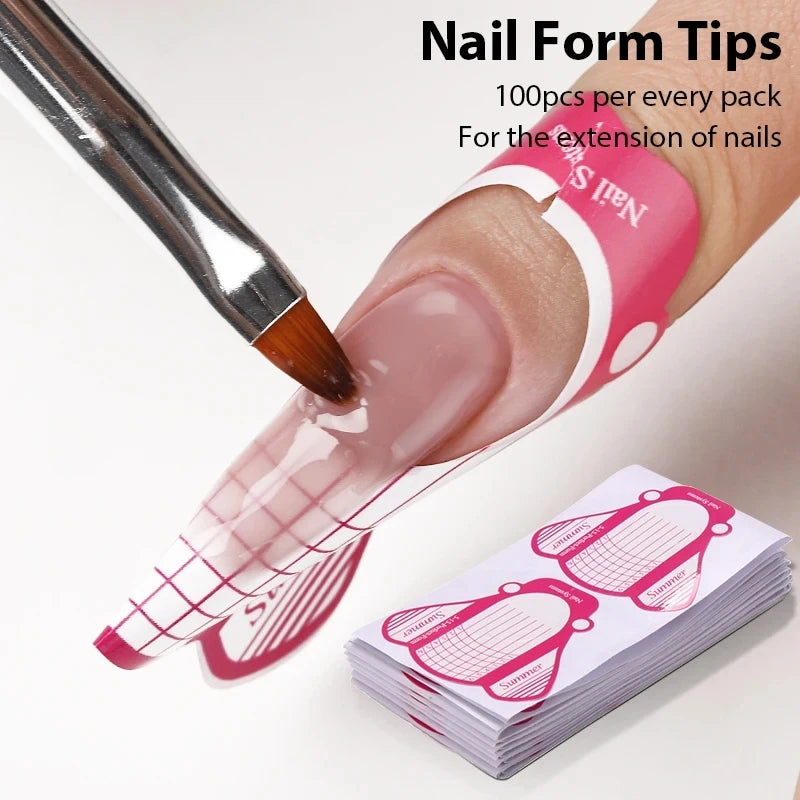 MSHARE 50ml Baby Pink Builder Nails Gel Hema Tpo Free Gel Nail Construction Self Leveling Gel for Nail Extension UV Led